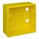 Caixa-de-Luz-4x4-Quadrada-Amarelo-Pvc-Fortlev