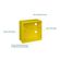 Caixa-de-Luz-4x4-Quadrada-Amarelo-Pvc-Fortlev