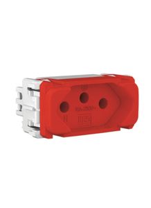 Modulo-Tomada-2P-T-10A-250V-Vermelho-Compose-WEG