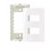 Placa-4x2-C--Suporte-P-2-Modulos-Separados-Branco-SLEEK